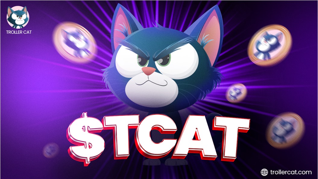 meme coins, Troller Cat whitelist, early access crypto, next meme coin, top meme coins, high staking rewards, play-to-earn meme coins, deflationary crypto, early investor benefits, crypto presale, Troller Cat presale, Troller Cat $TCAT, join Troller Cat whitelist, crypto investment 2025, Celestia blockchain, Book of Meme coin, Pudgy Penguins crypto, 
