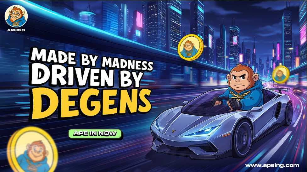 new crypto coins, Apeing whitelist, $APEING, 100x meme coin, Dogecoin trend, Bonk Solana token, Pudgy Penguins crypto, Shiba Inu Shibarium, Cheems meme token, SPX6900 price trend