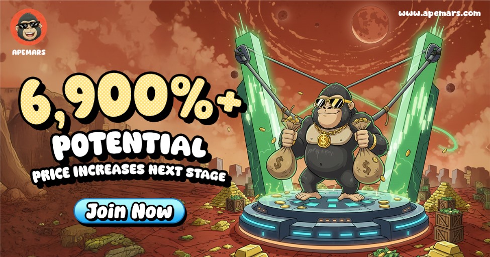 community driven meme coin, APEMARS, $APRZ, presale, ROI potential, listing price, Ethereum, MemeCore, Peanut the Squirrel, meme coins, presale live, next 1000x crypto, investment scenario, referral system, scarcity, high impact token economics, token supply, crypto opportunity.