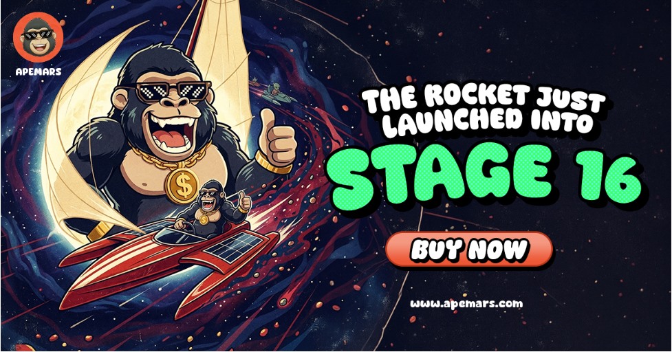 Missed Cardano and Chainlink? Don’t Miss APEMARS Presale Stage 16 at $0.00022327 – Next 1000x Crypto With 2,300% ROI