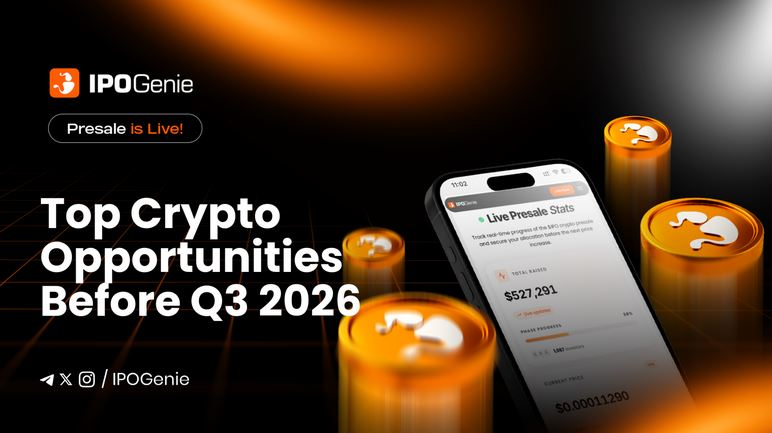 2026'nın 3. Çeyreğine Kadar En İyi Kripto Fırsatları: IPO Genie ($IPO) Erken Hype Oluşturuyor