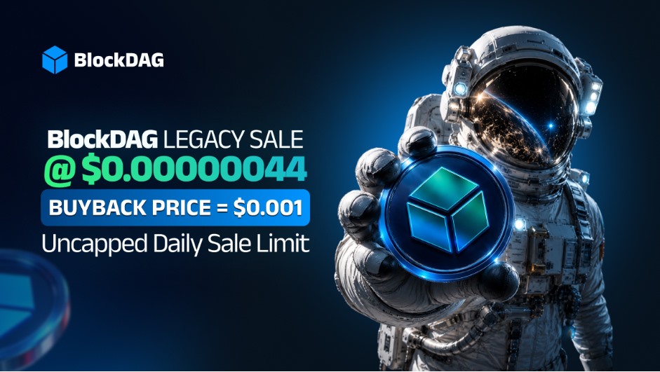 BlockDAG Buyback at $0.001 Draws Buyers at $0.00000044 While Stellar Targets $0.55 & ADA Drops 10% on Hoskinson Break