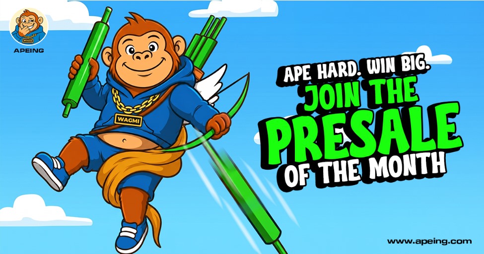 crypto presales 2026, Apeing presale, $APEING, Hyperliquid crypto, Uniswap crypto, meme coin presale, altcoin season, Apeing Stage 4, Banana Hoarders, top crypto presales
